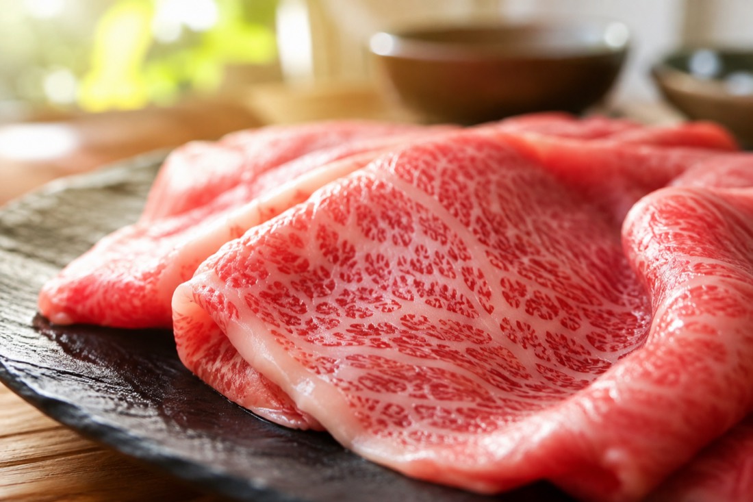 霜降りカルビ・赤身ロース・厚切りタン・ハラミなど、焼肉のさまざまな部位が並んだ盛り合わせ